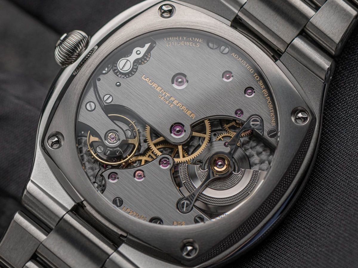 Laurent Ferrier Sport Auto Blue Watch LCF040.TI .C1GC5 Back Movement Crop Web 1