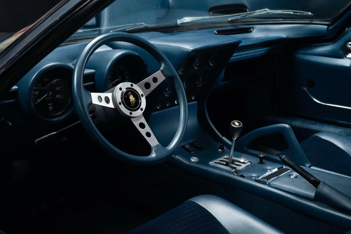 bare metal 1971 Lamborghini Miura P400 S RM Sotheby's