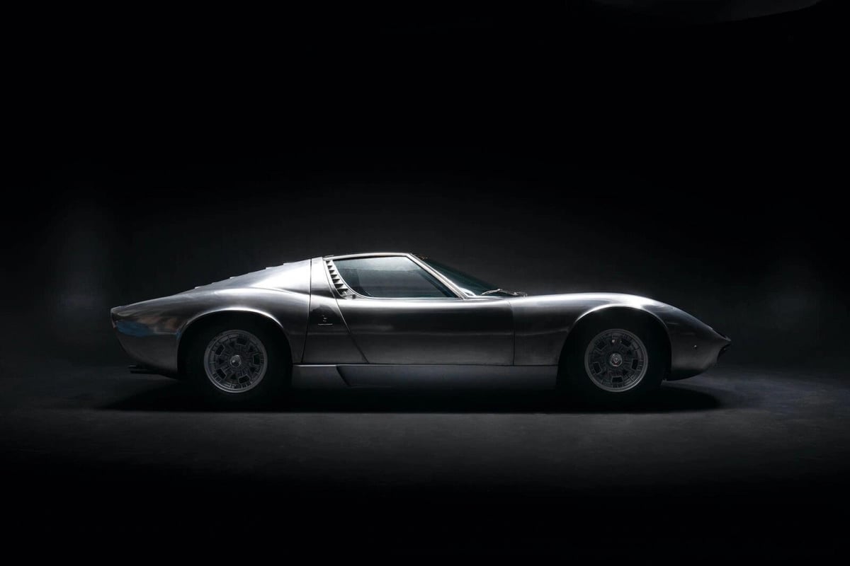 bare metal 1971 Lamborghini Miura P400 S RM Sotheby's