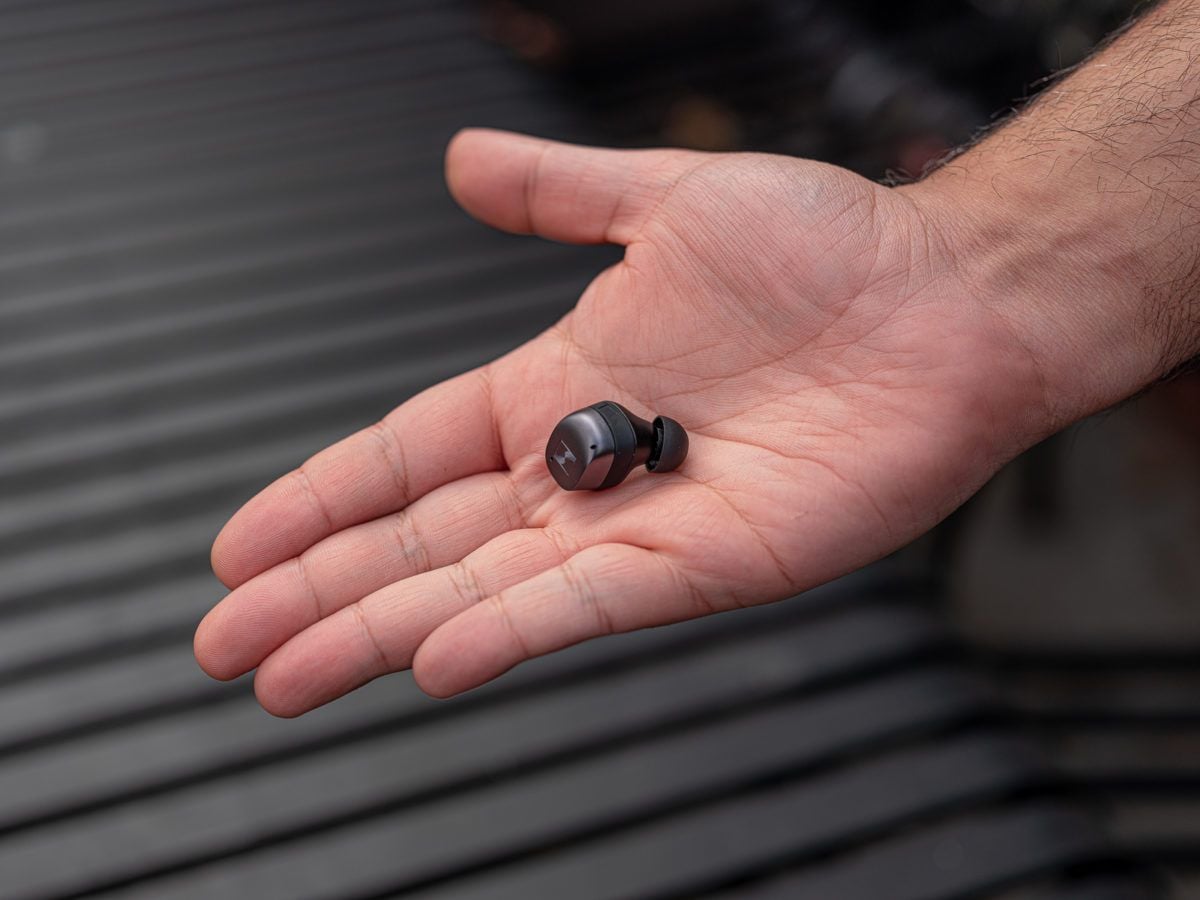 A single earbud - the Sennheiser Momentum Wireless 3