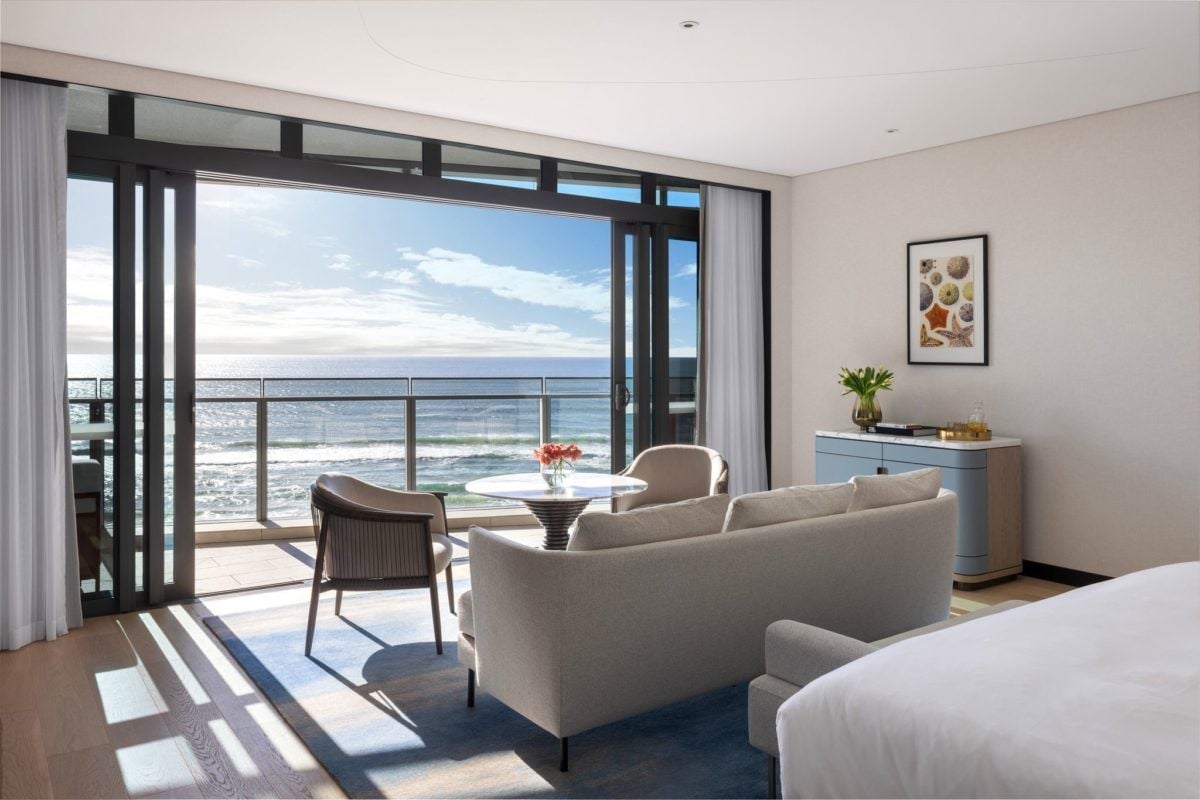 Looking out over the Pacific Ocean at The Langham Gold Coast