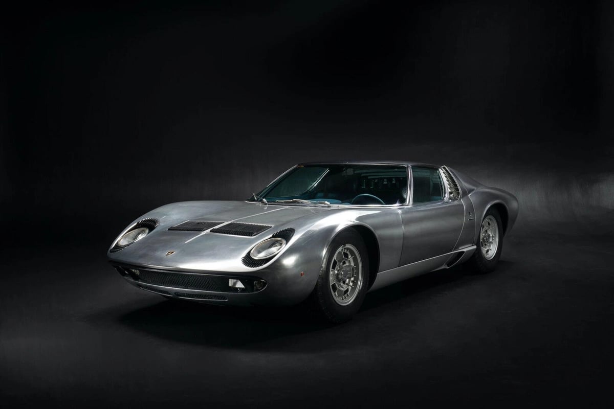 bare metal 1971 Lamborghini Miura P400 S RM Sotheby's