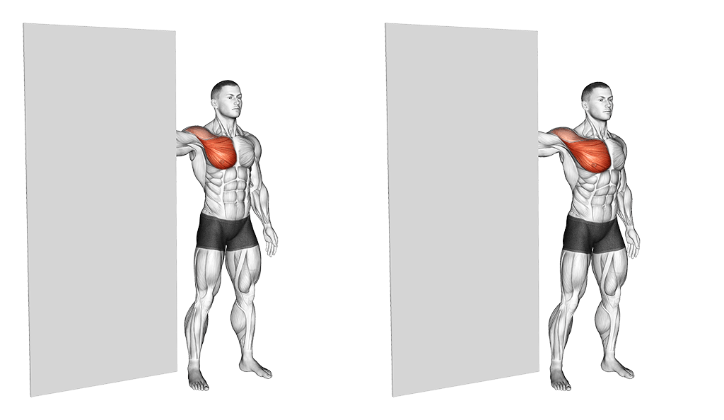 Bent-Arm Wall Stretch (Cooldown)
