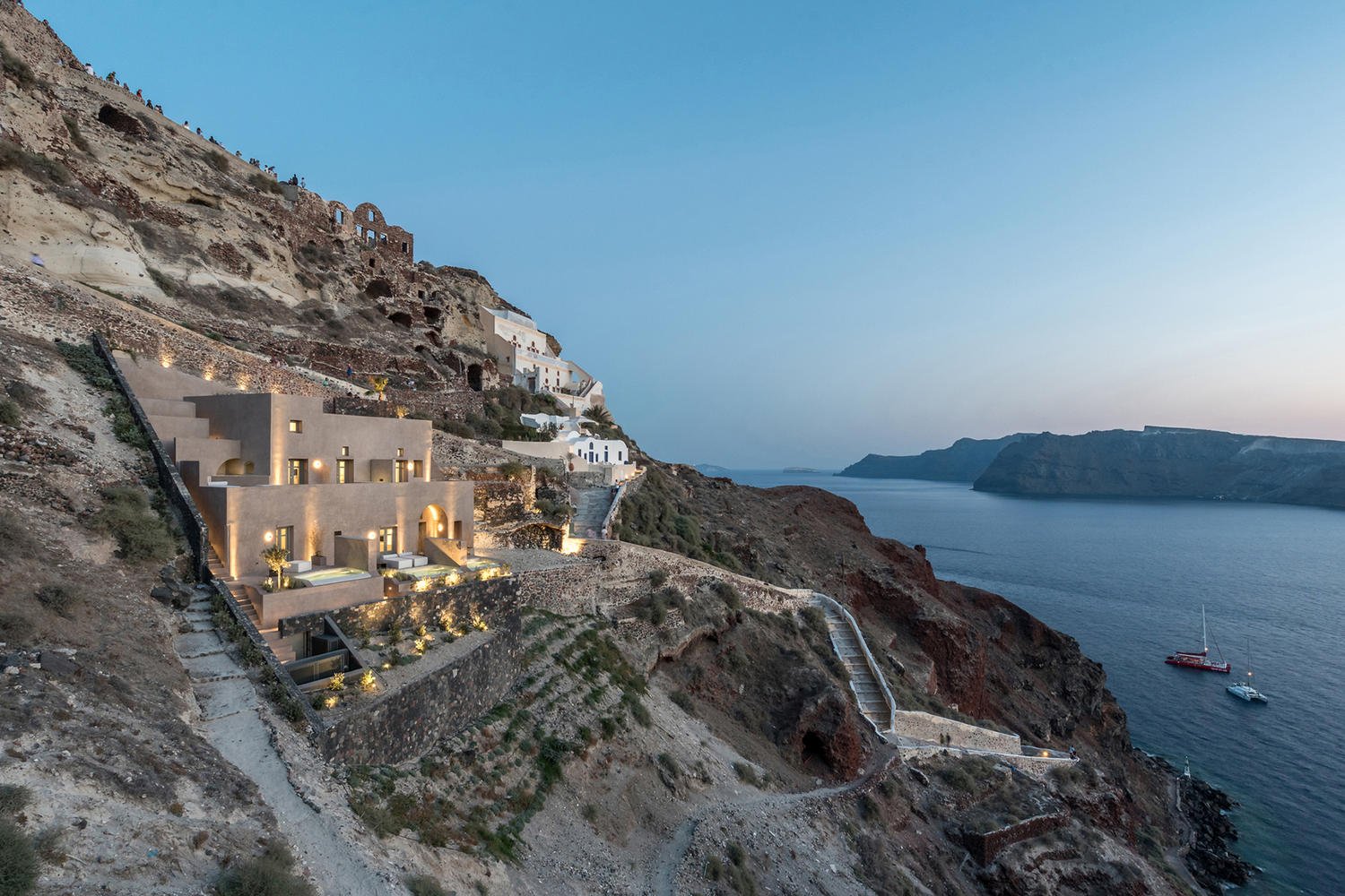 The Greek Hotel Located In A Mountainside Castle