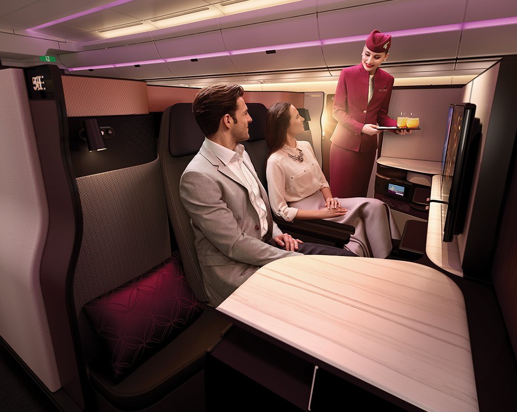 Qatar Airway’s ‘QSuite’ Super Business Class is a Private Double Bedroom