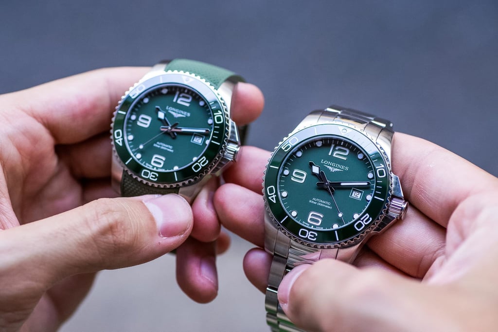 Longines hydroconquest 41mm discount green