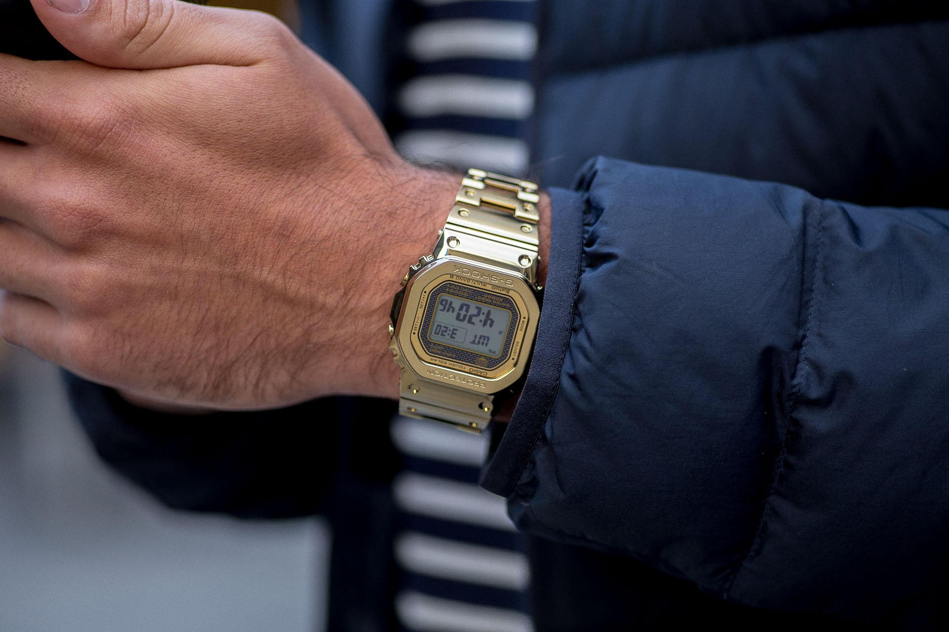 Gold full shop metal g shock