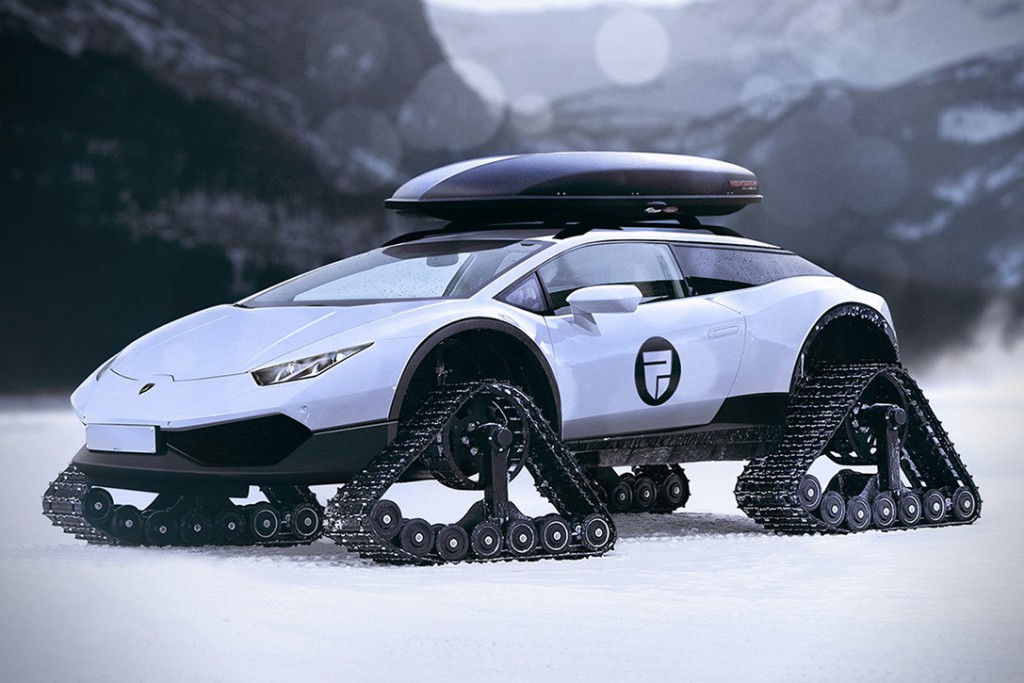 This Lamborghini Huracan Snowmobile Concept Is Sex On Snow