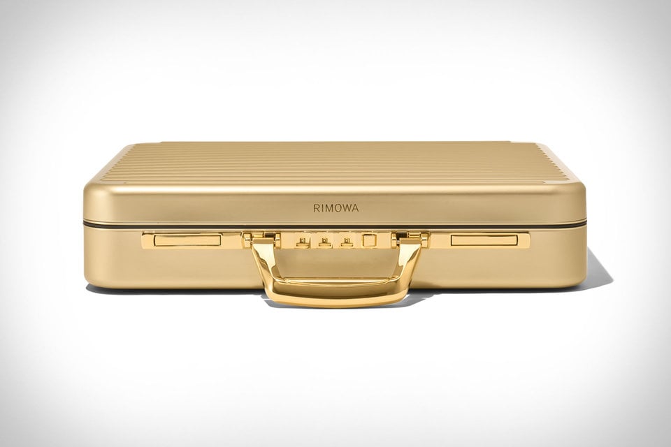 Rimowa’s Gold Attaché Case Is A Serious Boardroom Flex