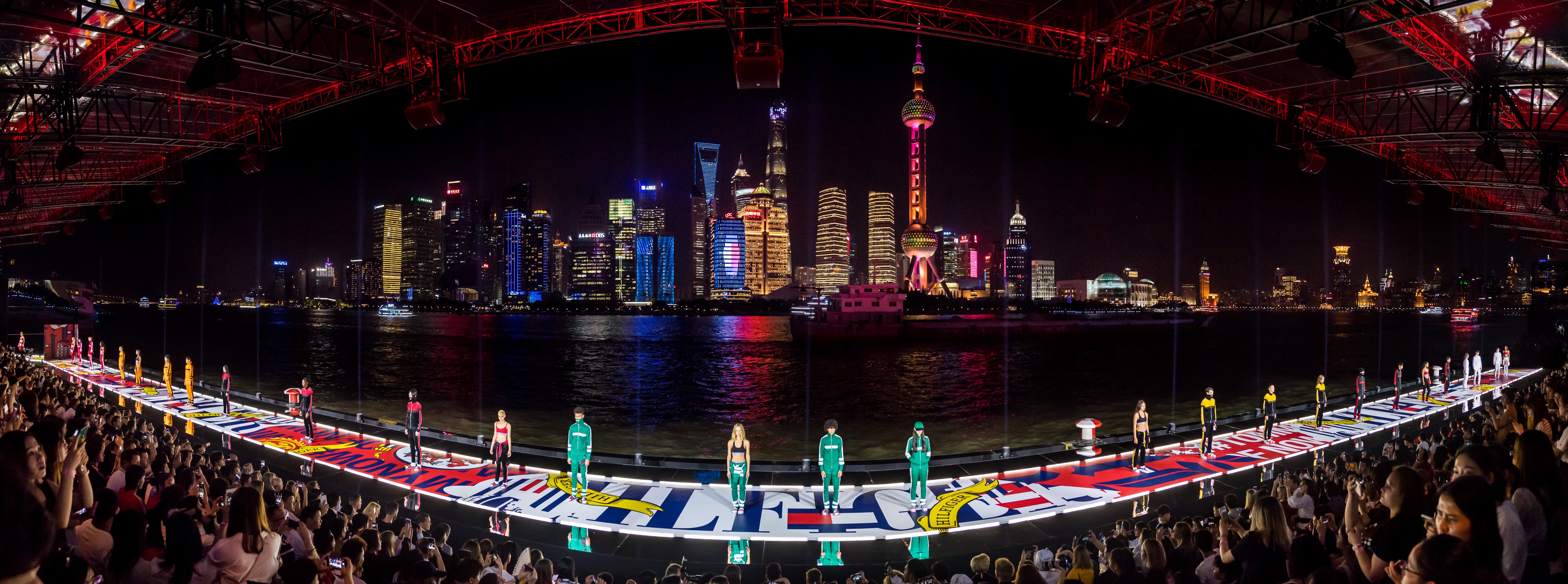 Tommy Hilfiger & Lewis Hamilton Debut Fall 2018 Collection On Shanghai Waterfront