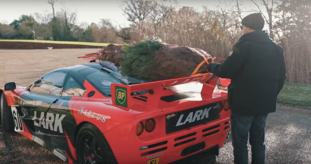 Bloke Takes Christmas Tree Home Using McLaren F1 GTR Once Raced By Ralf Schumacher