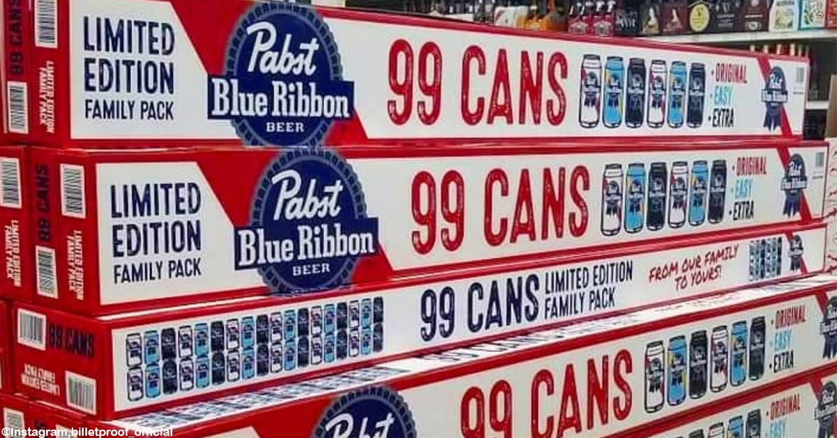 Pabst Blue Ribbon Just Released Huge 99 Beer Slabs