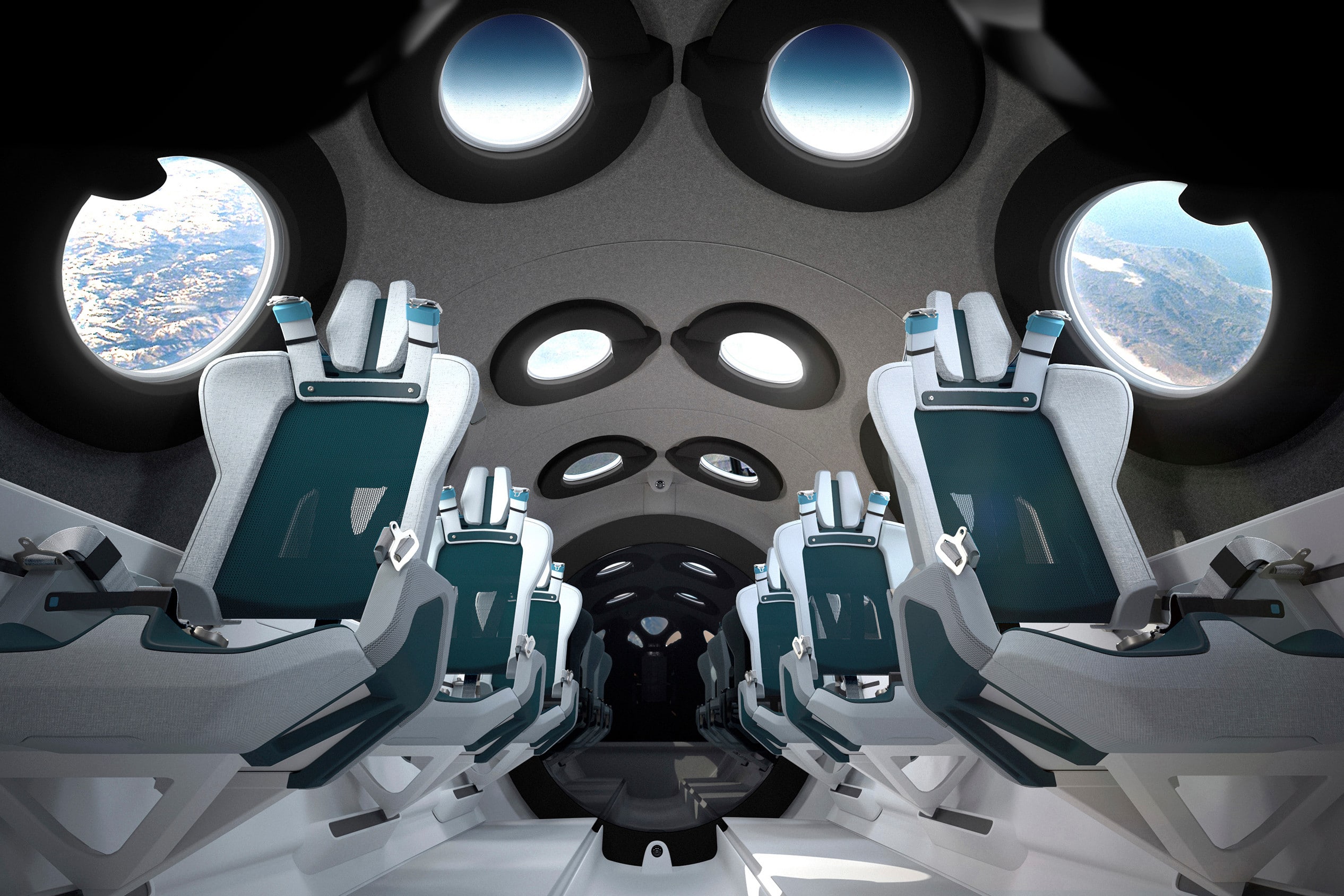 Virgin Galactic Spaceship Cabin Design Revealed