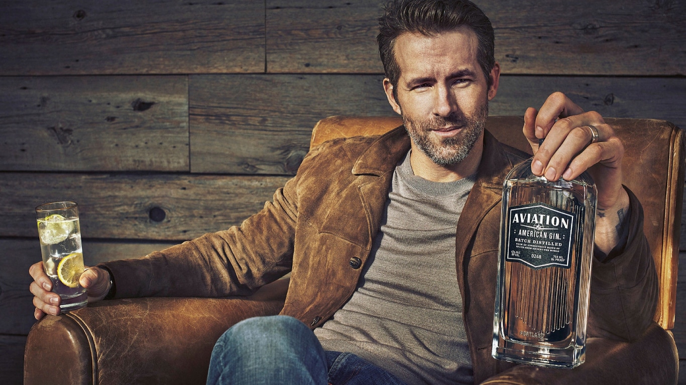 Ryan Reynolds Sells Aviation Gin For $845 Million