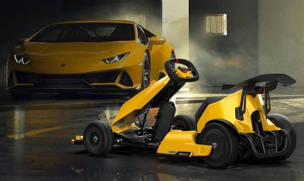 The Ninebot Lamborghini GoKart With A V10 Exhaust Note & Drift Tyres