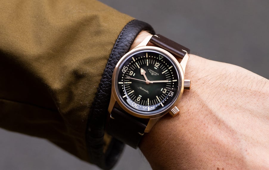 The Longines Legend Diver Bronze Is An Elegant Triumph Boss Hunting