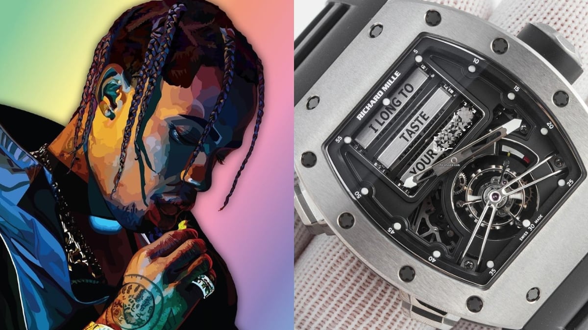 Travis Scott Flexes His X Rated 1 Million Richard Mille Watch