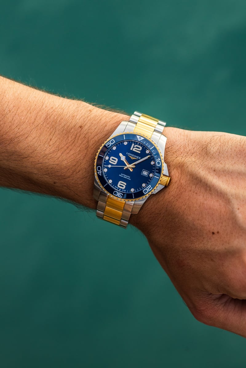 From Beach To Bar In The New Two Tone Longines HydroConquest