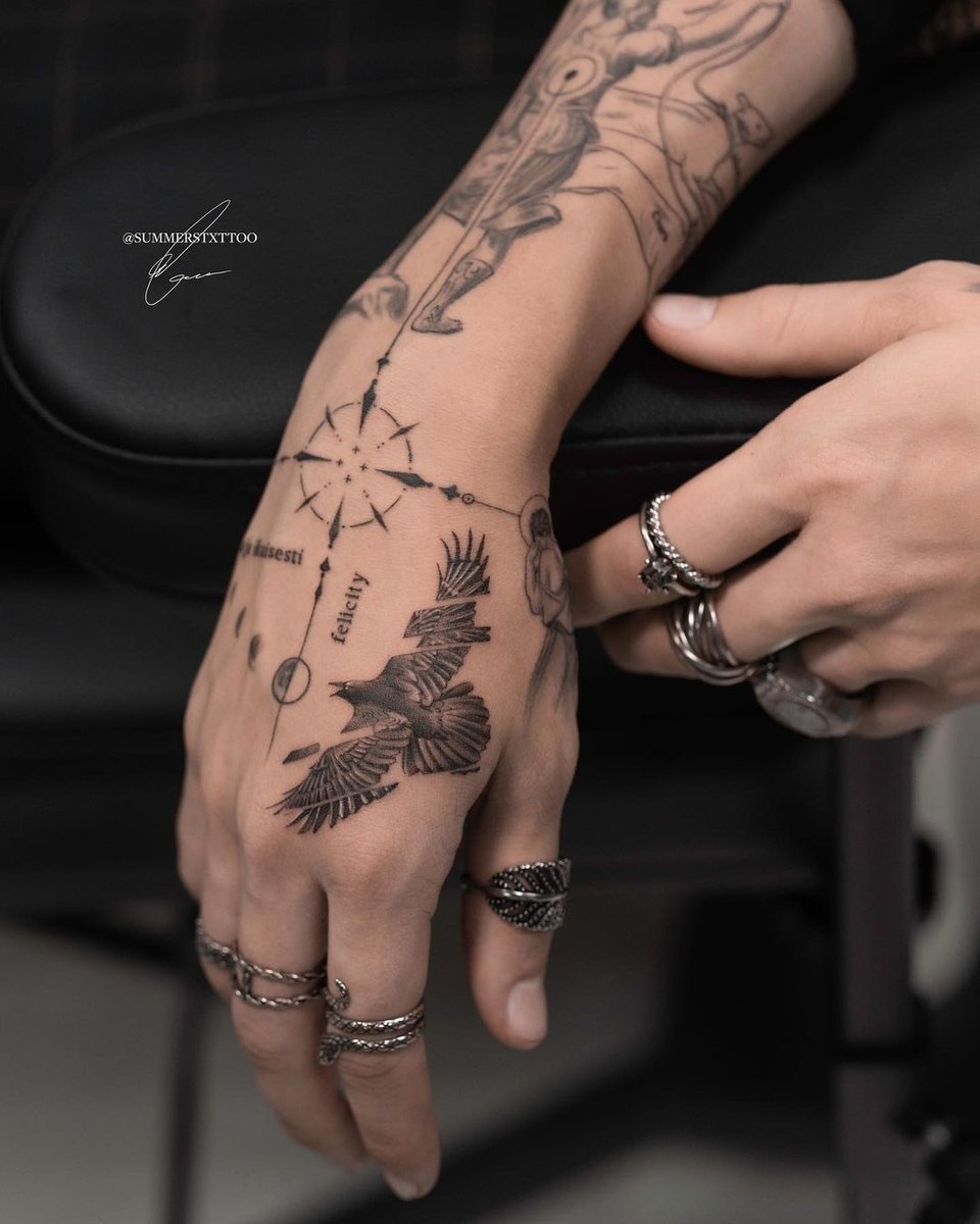 hand tattoo designs for men