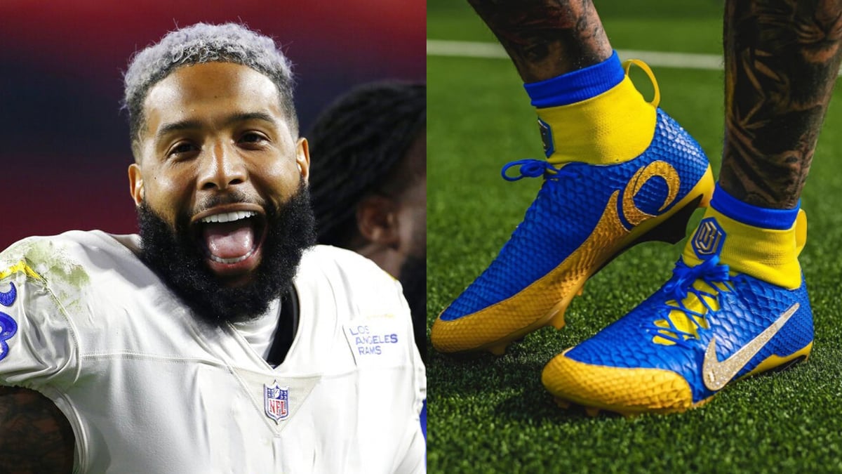 Odell Beckham Jr. Is Wearing $200,000 Cleats at the Super Bowl