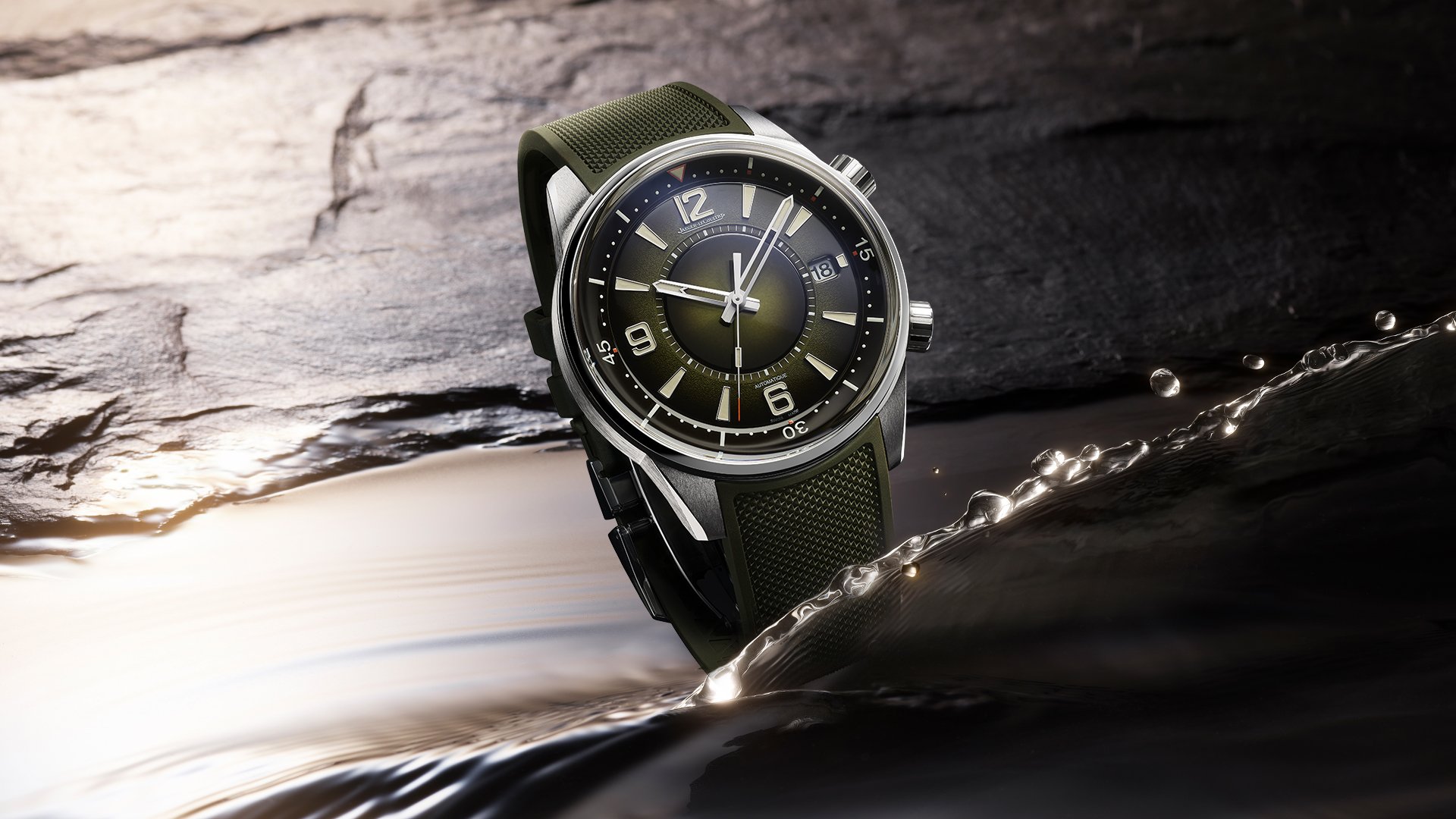 The Jaeger LeCoultre Polaris Date Is Green But It Might As Well