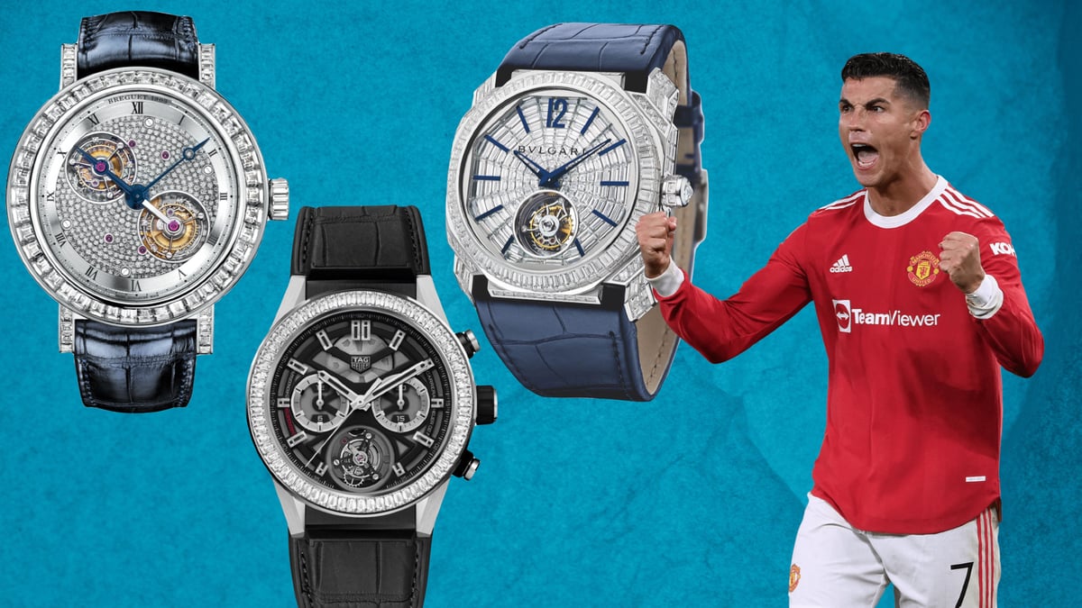 The Cristiano Ronaldo Watch Collection Is Diamond Studded Delightful