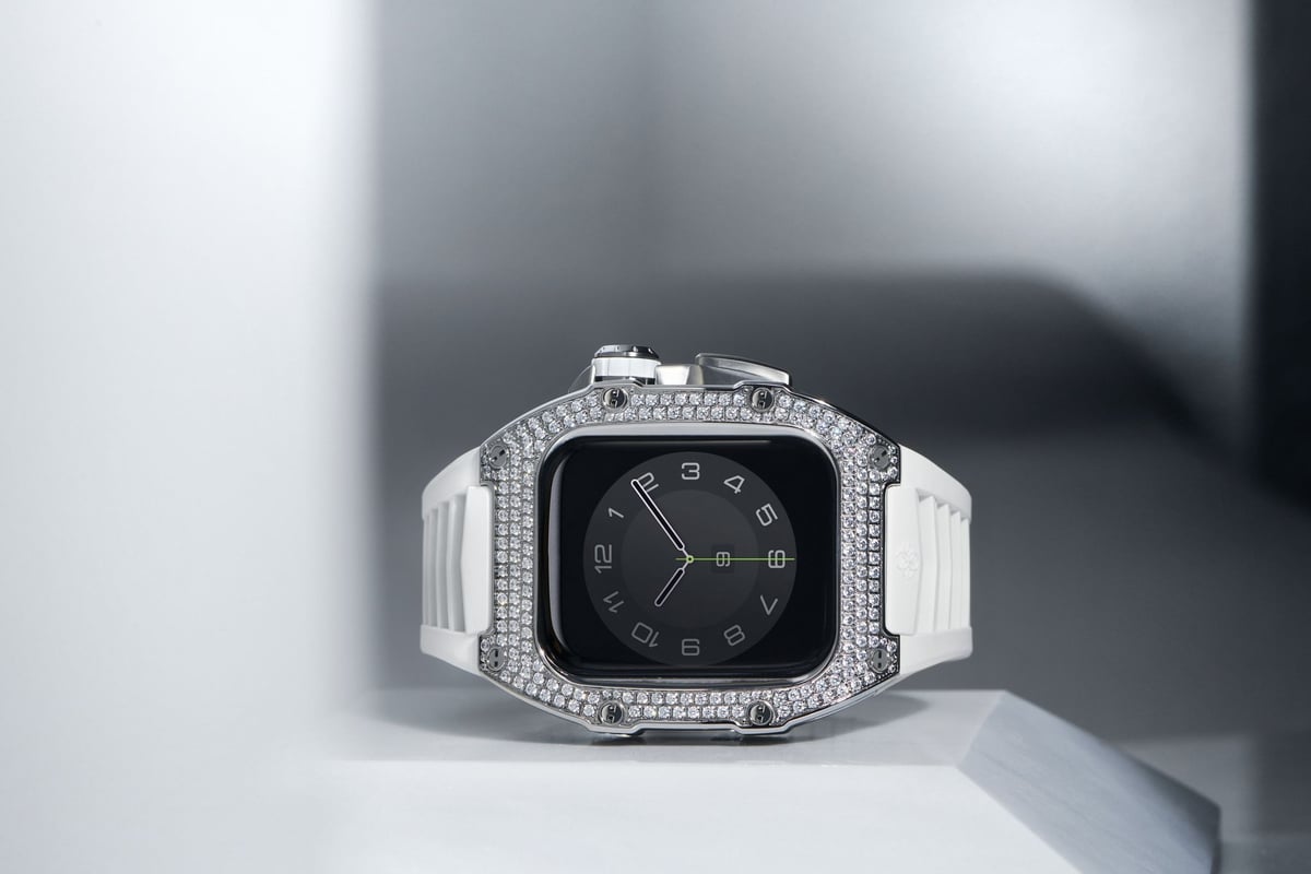 Diamond encrusted best sale apple watch