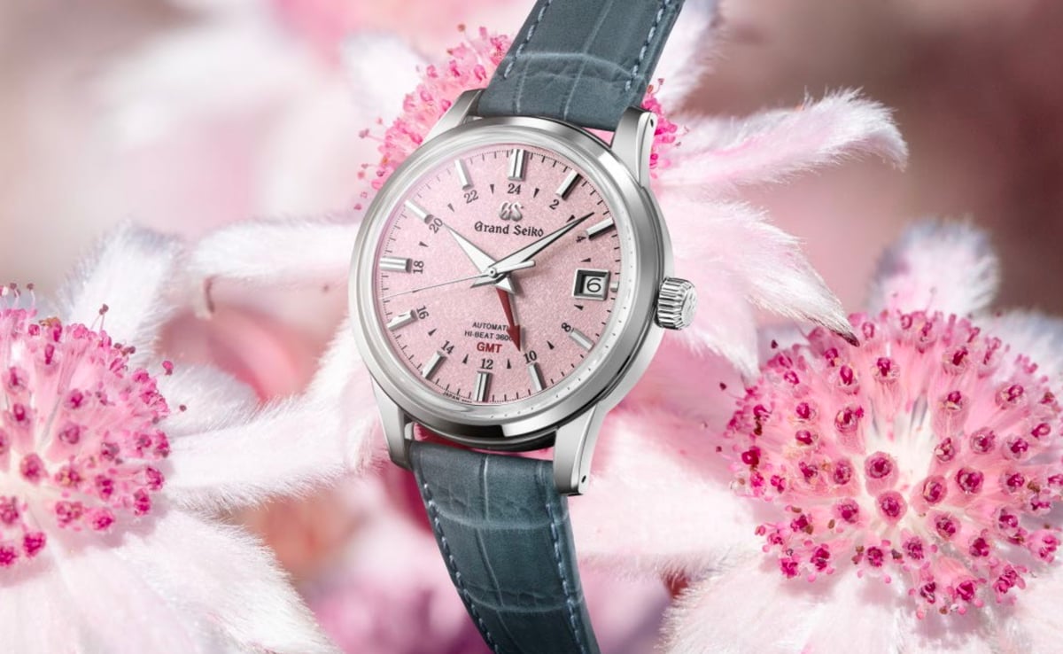 Grand seiko clearance pink dial