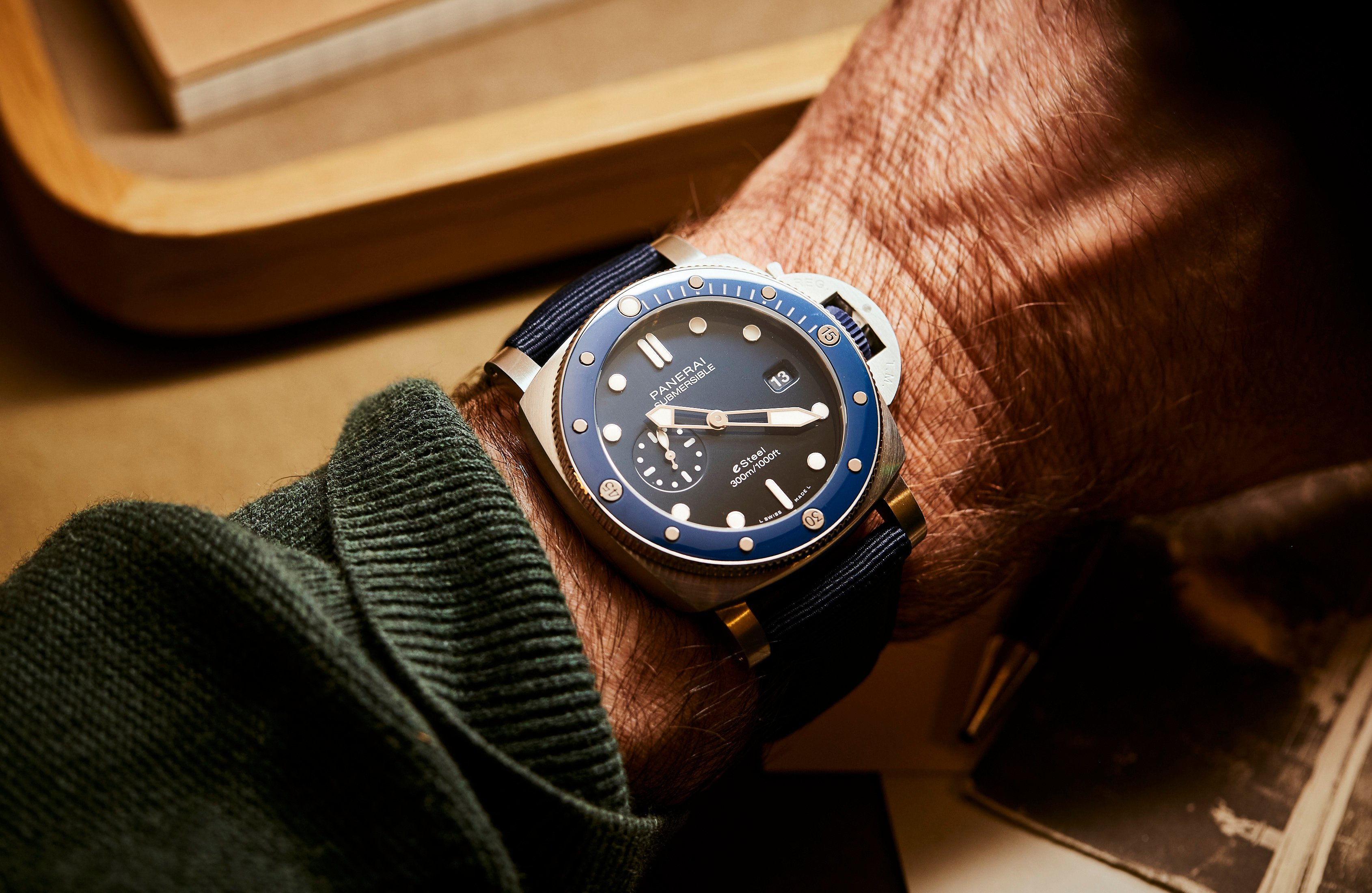 Panerai s Submersible QuarantaQuattro eSteel Collection Is A