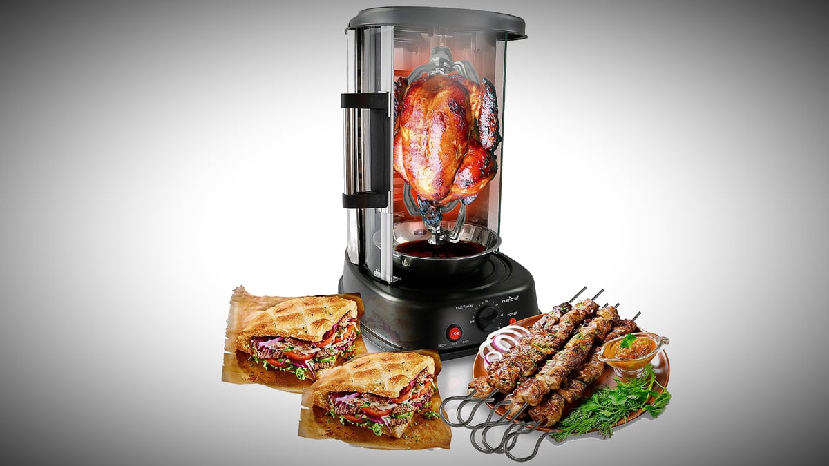 NutriChef Toaster Oven with Rotisserie