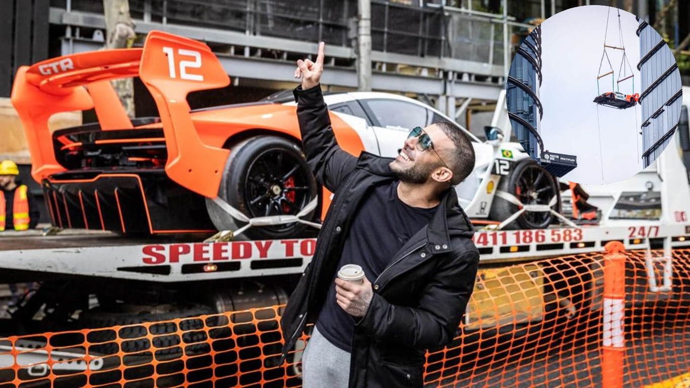 ‘Lambo Guy’ Adrian Portelli Cranes McLaren Senna GTR Into His $39 Million Melbourne Penthouse