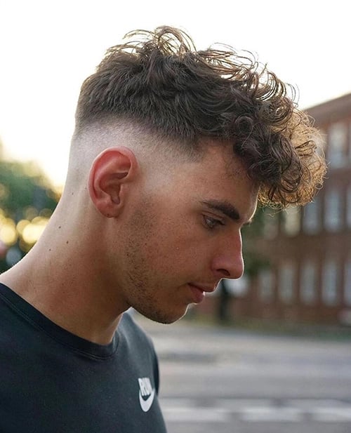 Curly 2024 skin fade