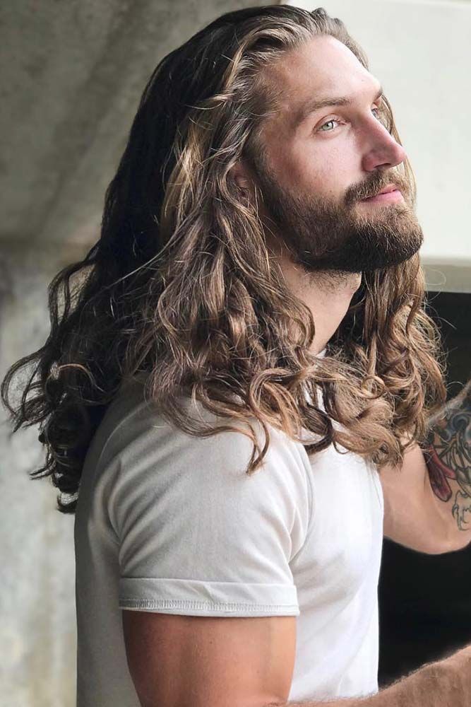 Long curly outlet beard