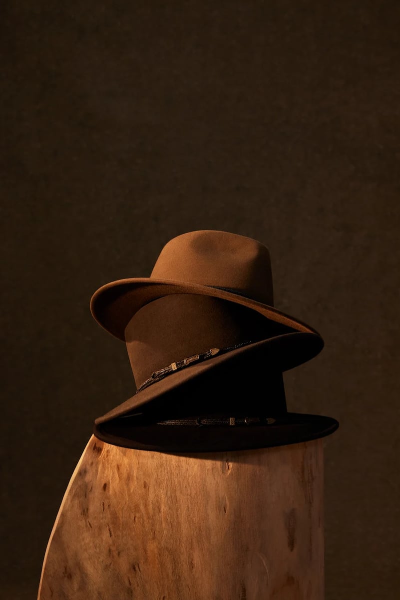 Black Akubra 'longhorn' Hat made for RM Williams 