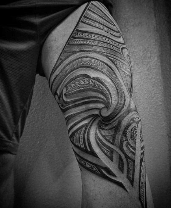 maori calf tattoos