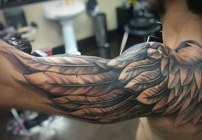 cltic forearm tattoo for men