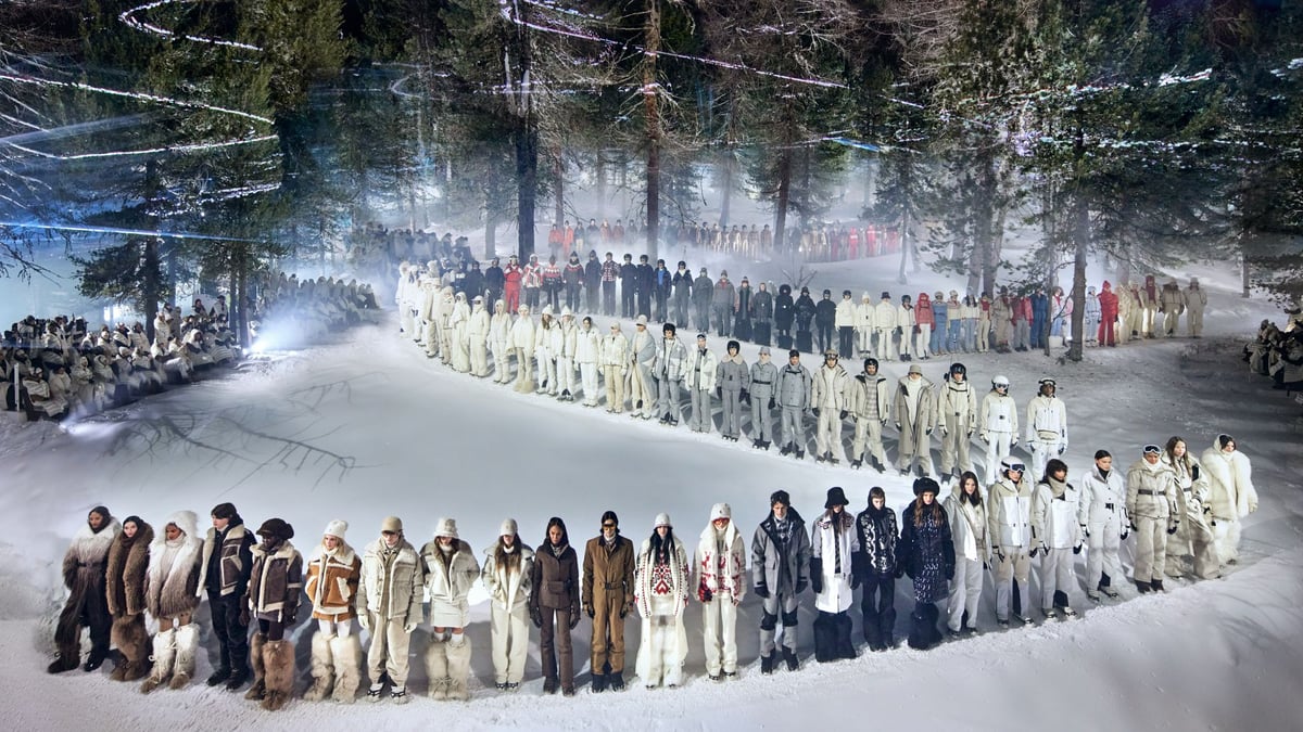 Moncler Grenoble Showcases Elite Aprés-Ski Kit On The Slopes Of St Moritz