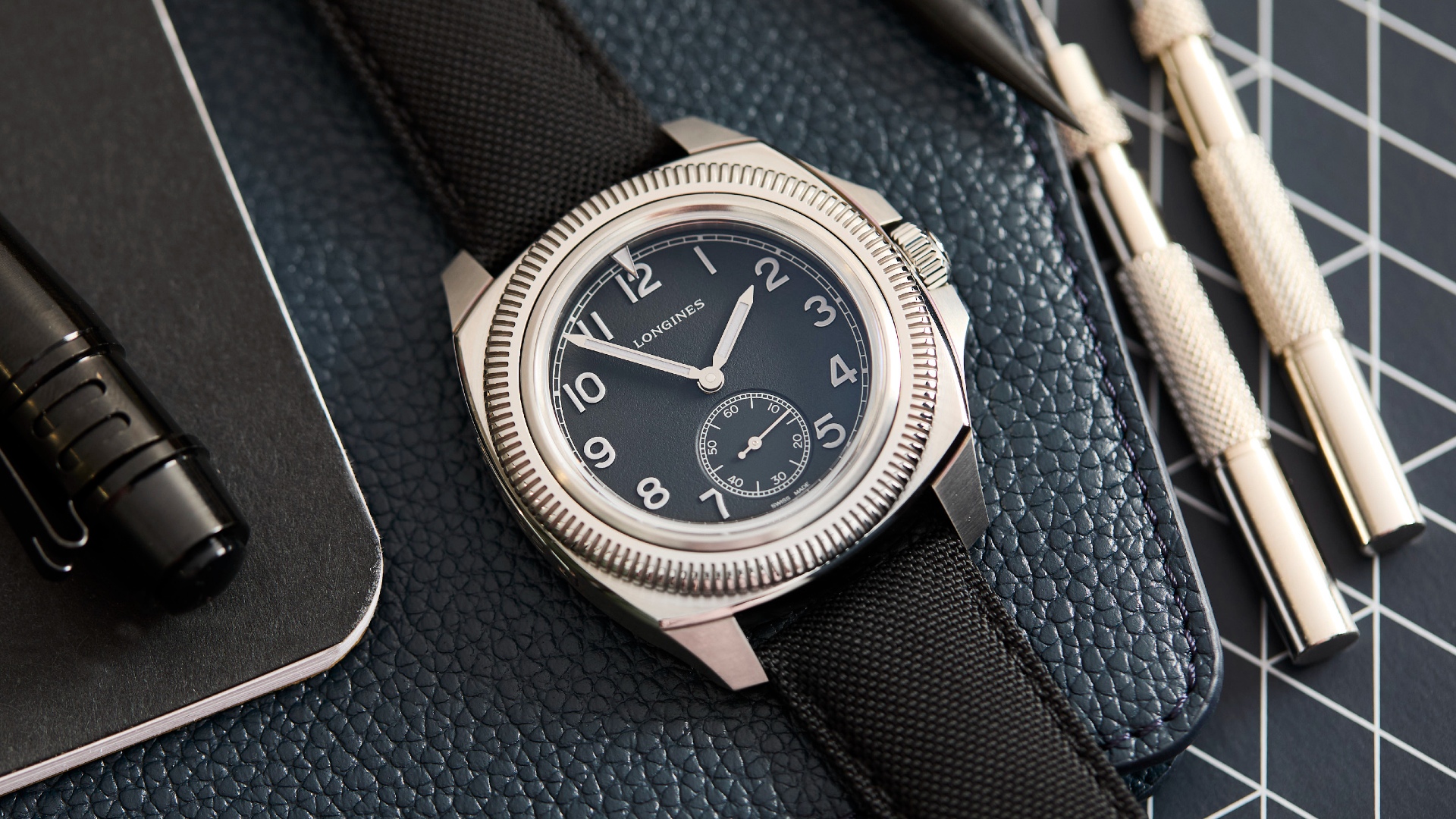 The Longines Pilot Majetek In Titanium Is Lightweight & Ready For Lift-Off