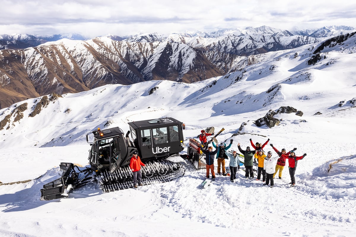 Uber Celebrates 10 Years In New Zealand With Free Cat-Skiing Experience