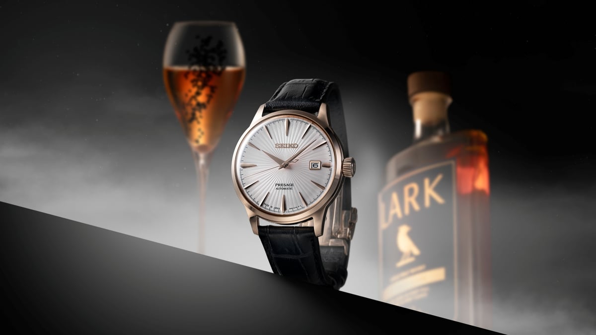 Seiko Shakes Up A Bespoke Presage Cocktail Time, The ‘Ichigo Ichie’, With Lark Distillery