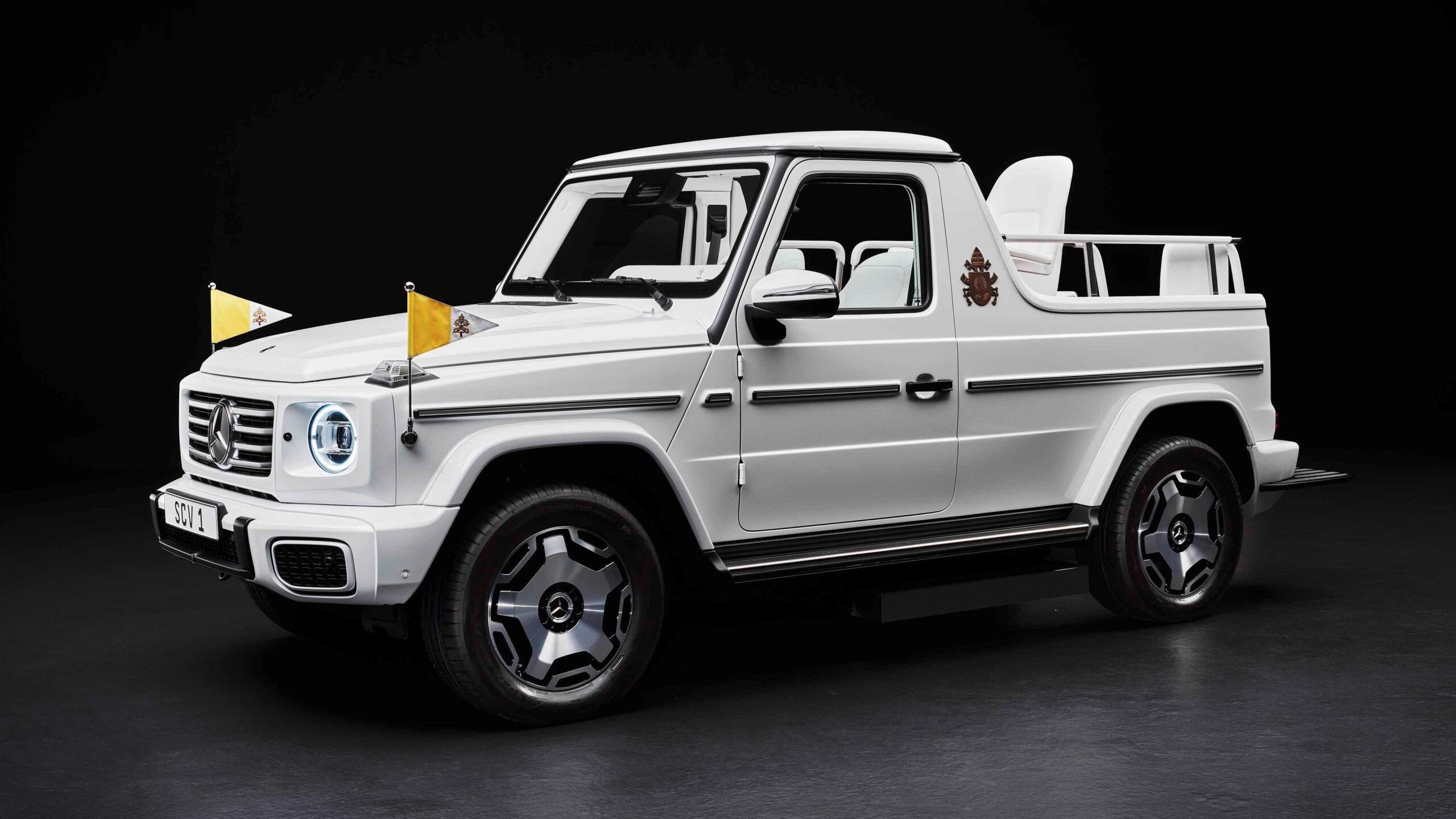 The Pope’s Latest Whip Is A Coachbuilt Mercedes G-Class Electric