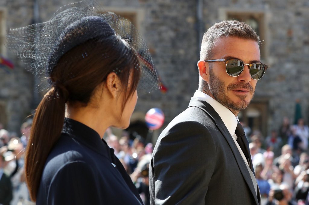 David Beckham attended the Royal Wedding wearing Kim Jones' first