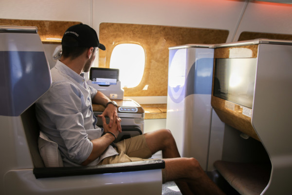 Emirates Business Class seat