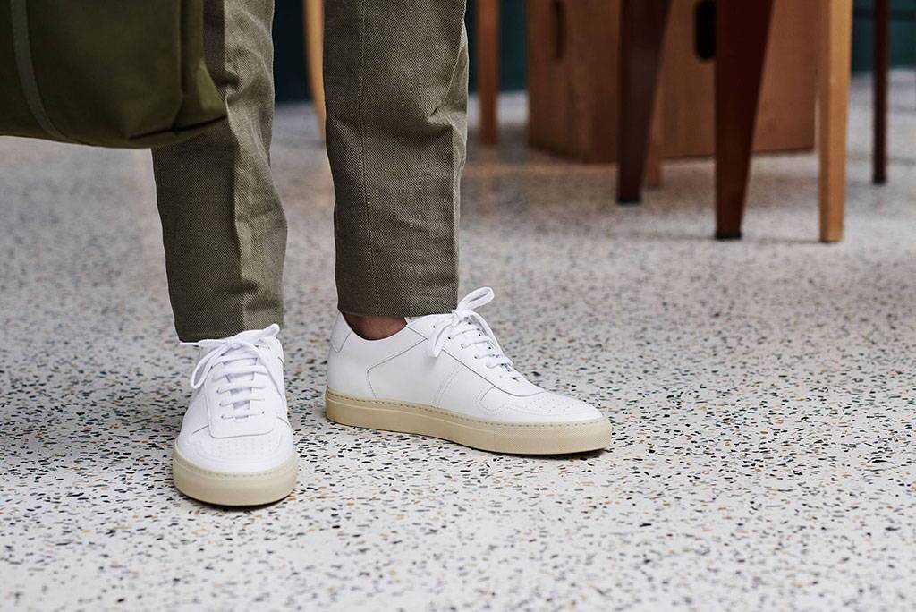 white sneakers that are easy to clean