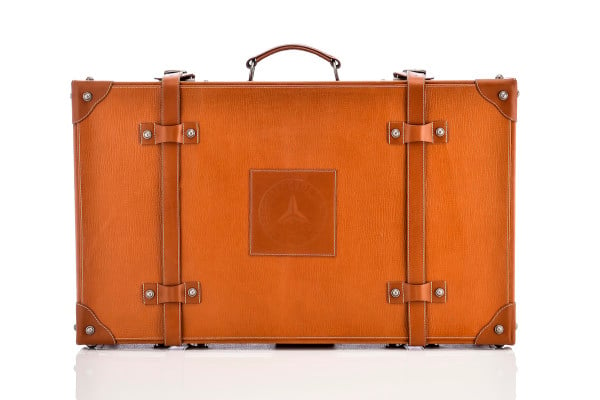 Mercedes-Benz Classic Cognac Leather Suitcase