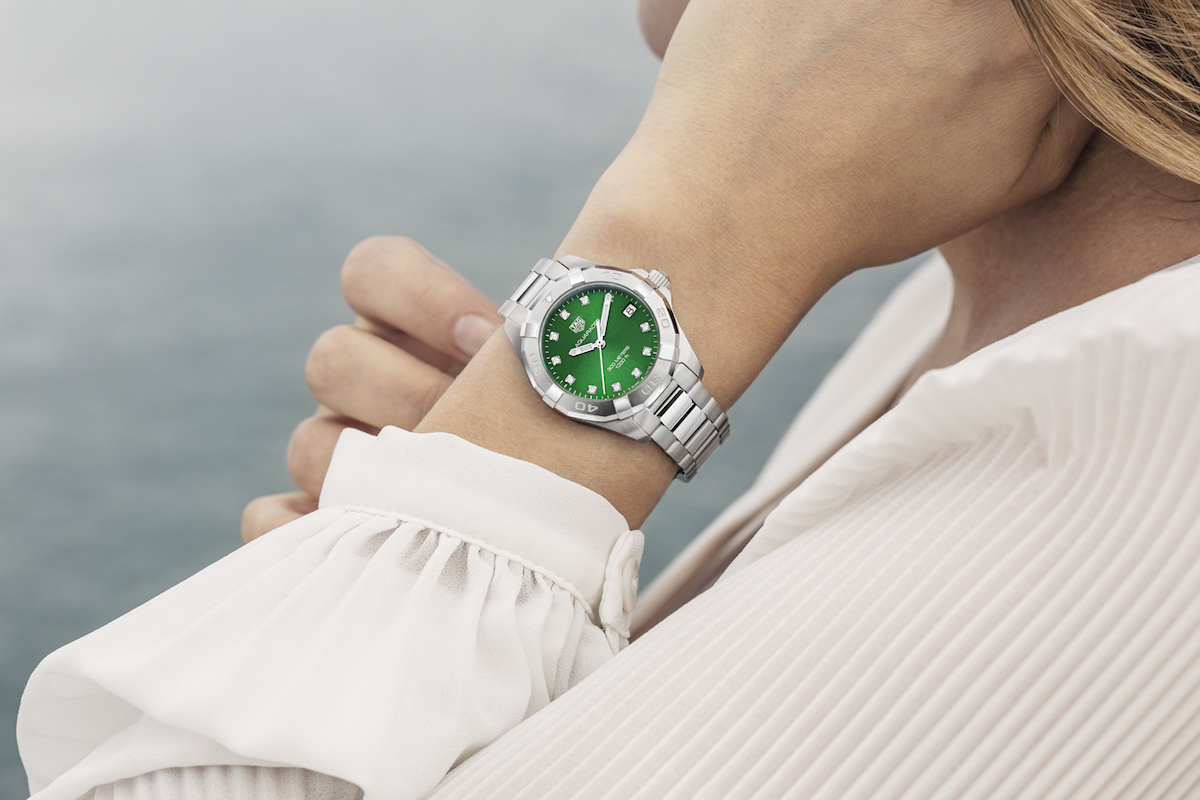 Tag heuer 2024 watch green face