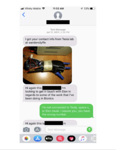 Woman With Elon Musk's Phone Number Gets Strange Text Messages