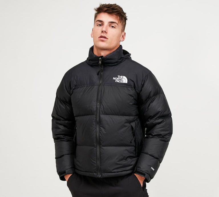 mens black north face puffer coat