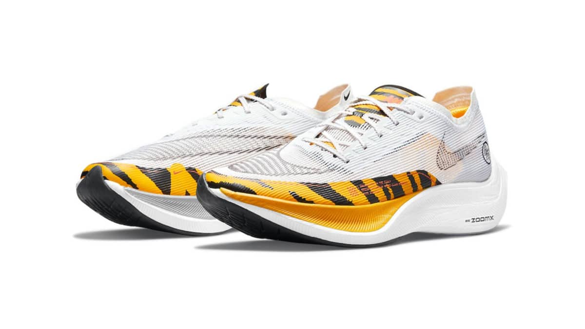 profundamente realce Deliberar Tiger Striped Nike ZoomX VaporFly NEXT% Just In Time For The Olympics