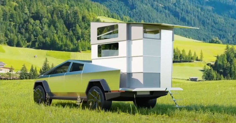 This $69,000 Tesla Cybertruck Fold-out Bed Is Perfect For The Post 